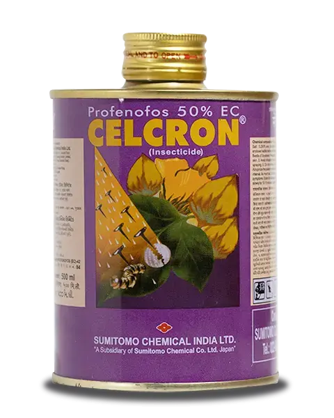 Celcron Insecticide By Sumitomo (Profenofos 50% Ec) For Cotton & Soybean Pest Control 1