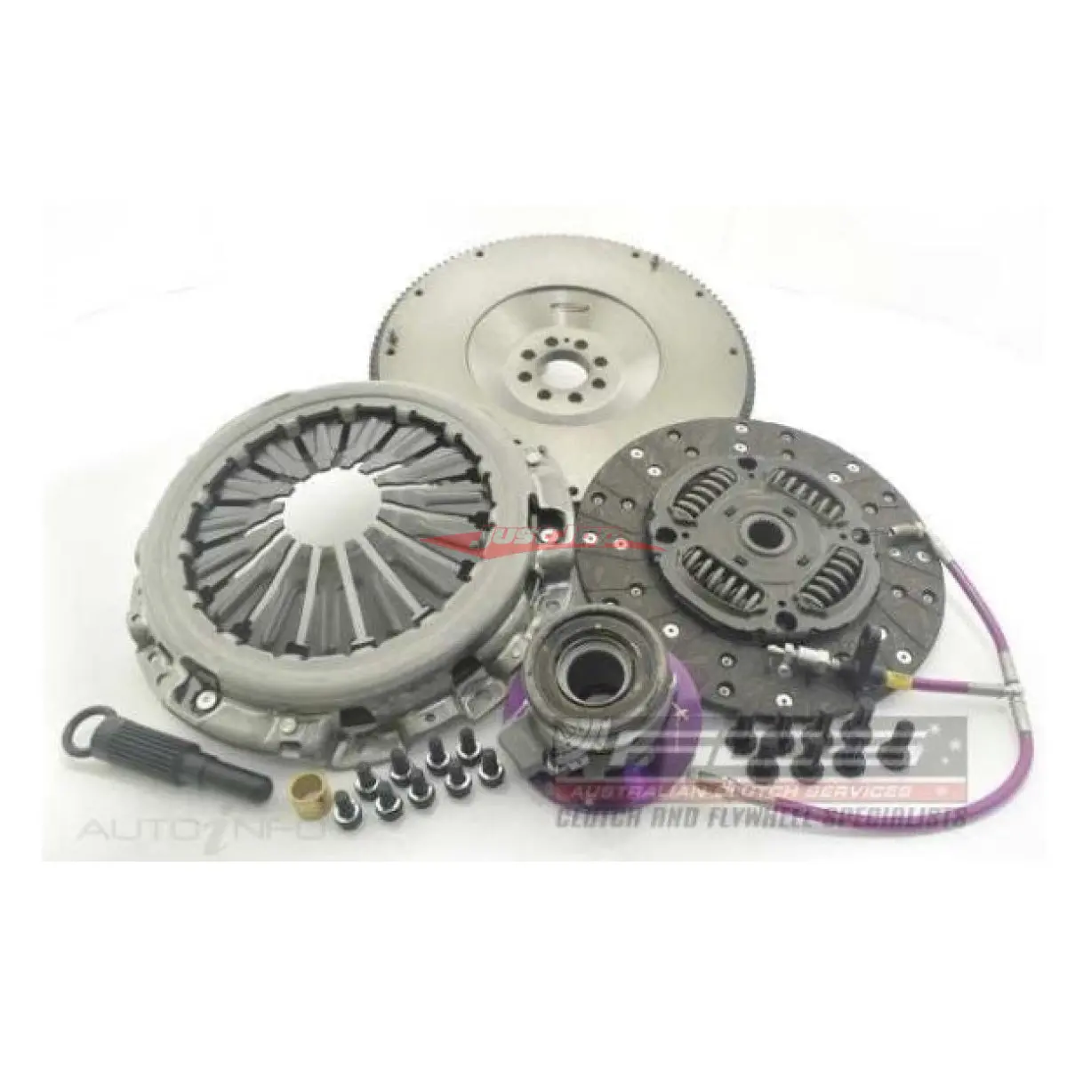Clutchpro Plus Standard Organic Single Mass Flywheel Clutch Kit & Scs Fits Nissan Z33 350Z, Z34 370Z & V36 Skyline 1