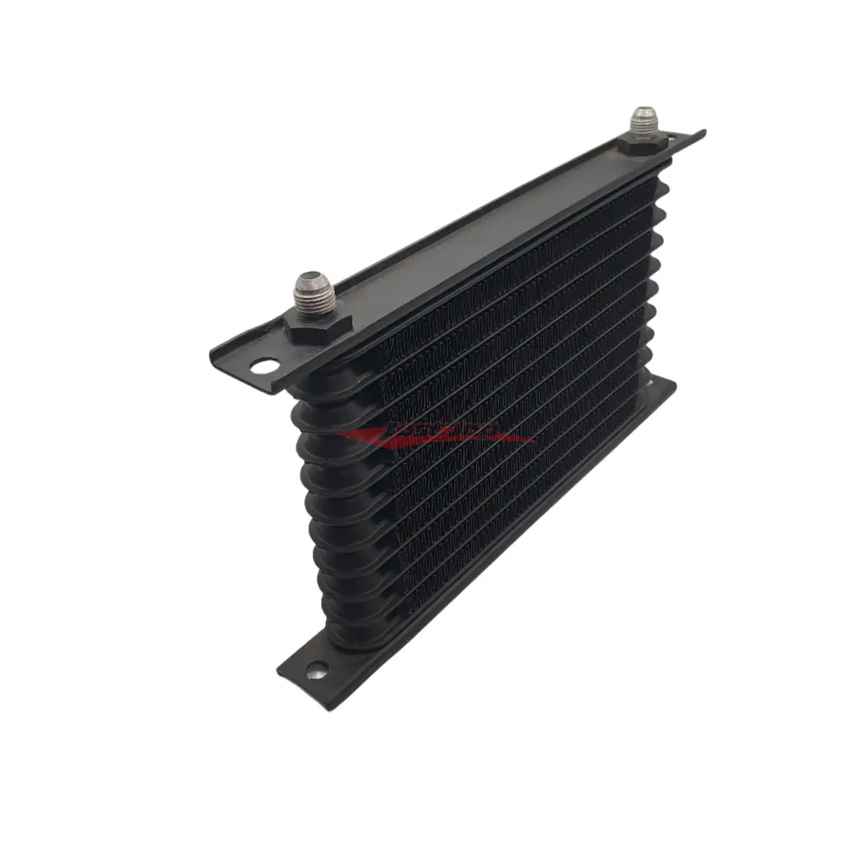 Cooling Pro Oil Cooler - 11 Row Black Dash -6 Male Outlets (260X160 Core Size) 1