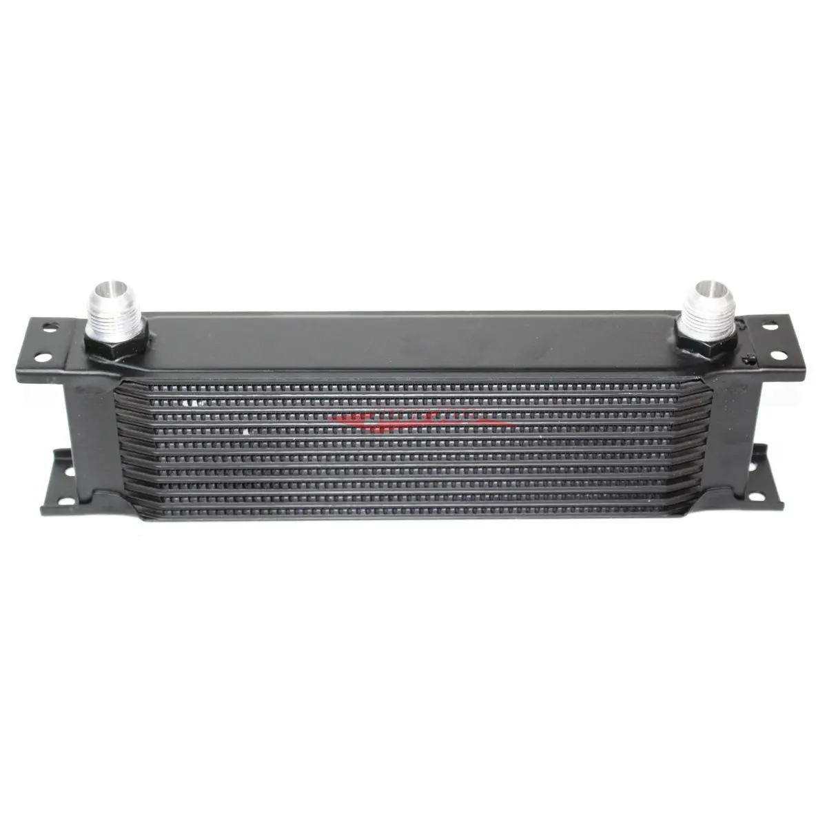 Cooling Pro Oil Cooler - 11 Row Heavy Weight Black -10 Outlets (285X80 Core Size) 1