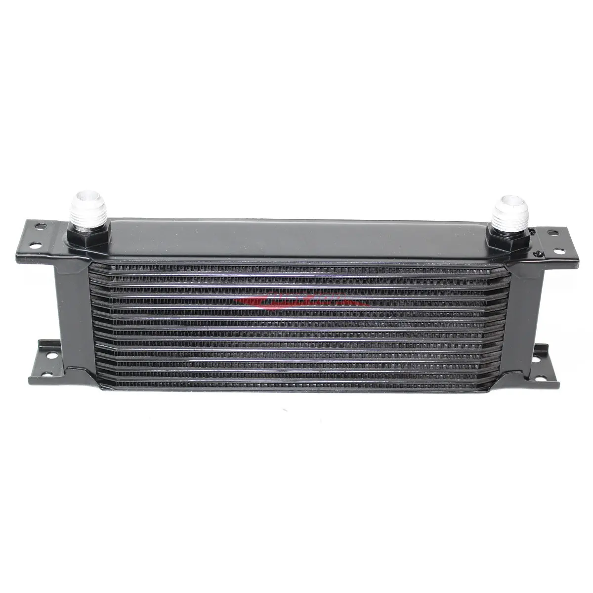 Cooling Pro Oil Cooler - 13 Row Heavy Weight Black -10 Outlets (285X95 Core Size) 1