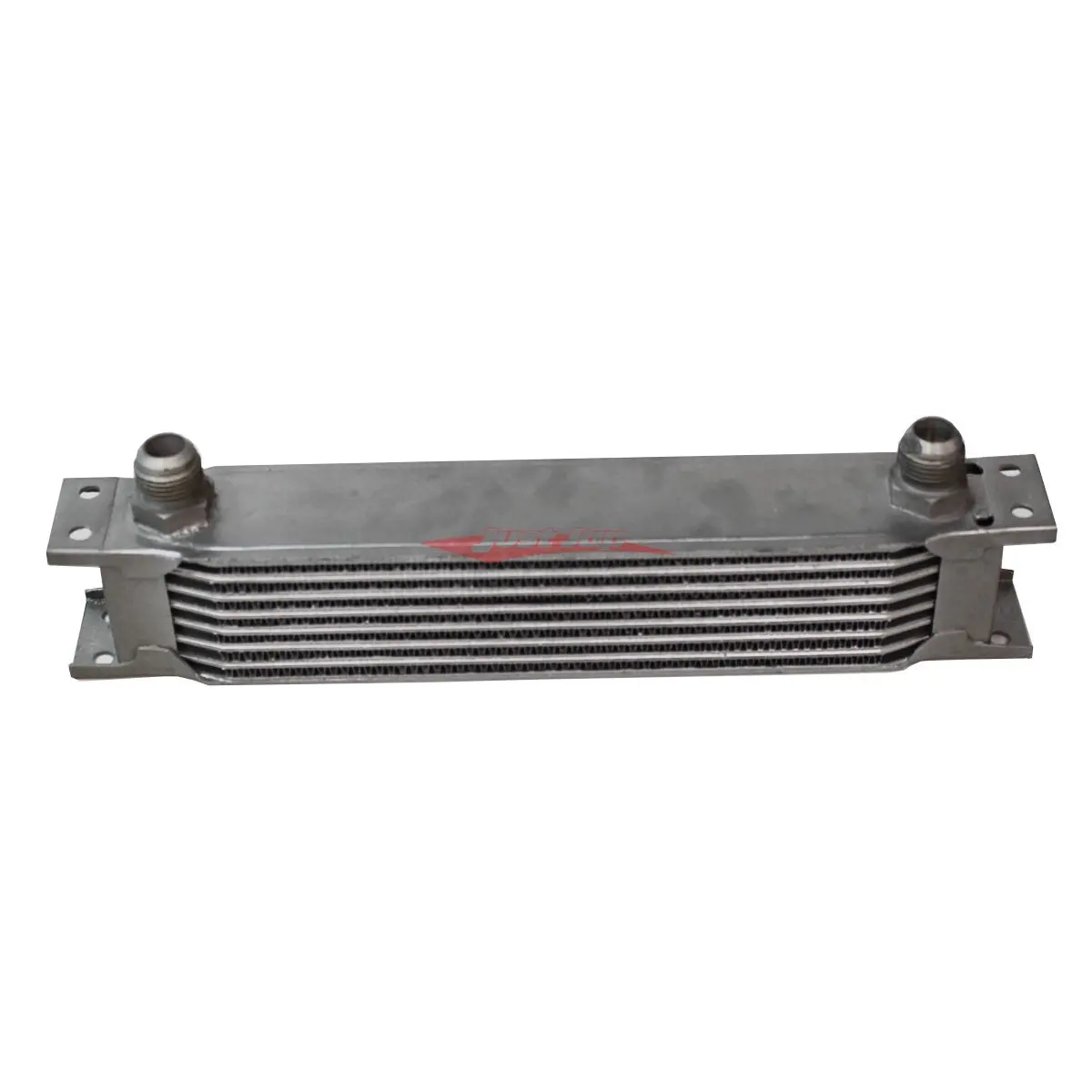 Cooling Pro Oil Cooler - 8 Row Heavy Weight Silver -10 Outlets (285X55 Core Size) 1