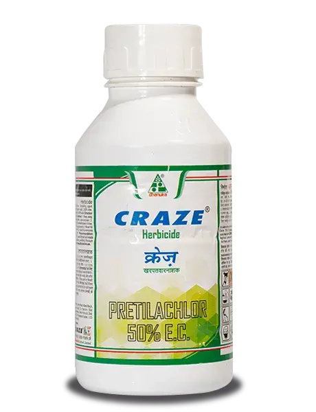 Dhanuka Craze Herbicide (Pretilachlor 50% Ec) 1