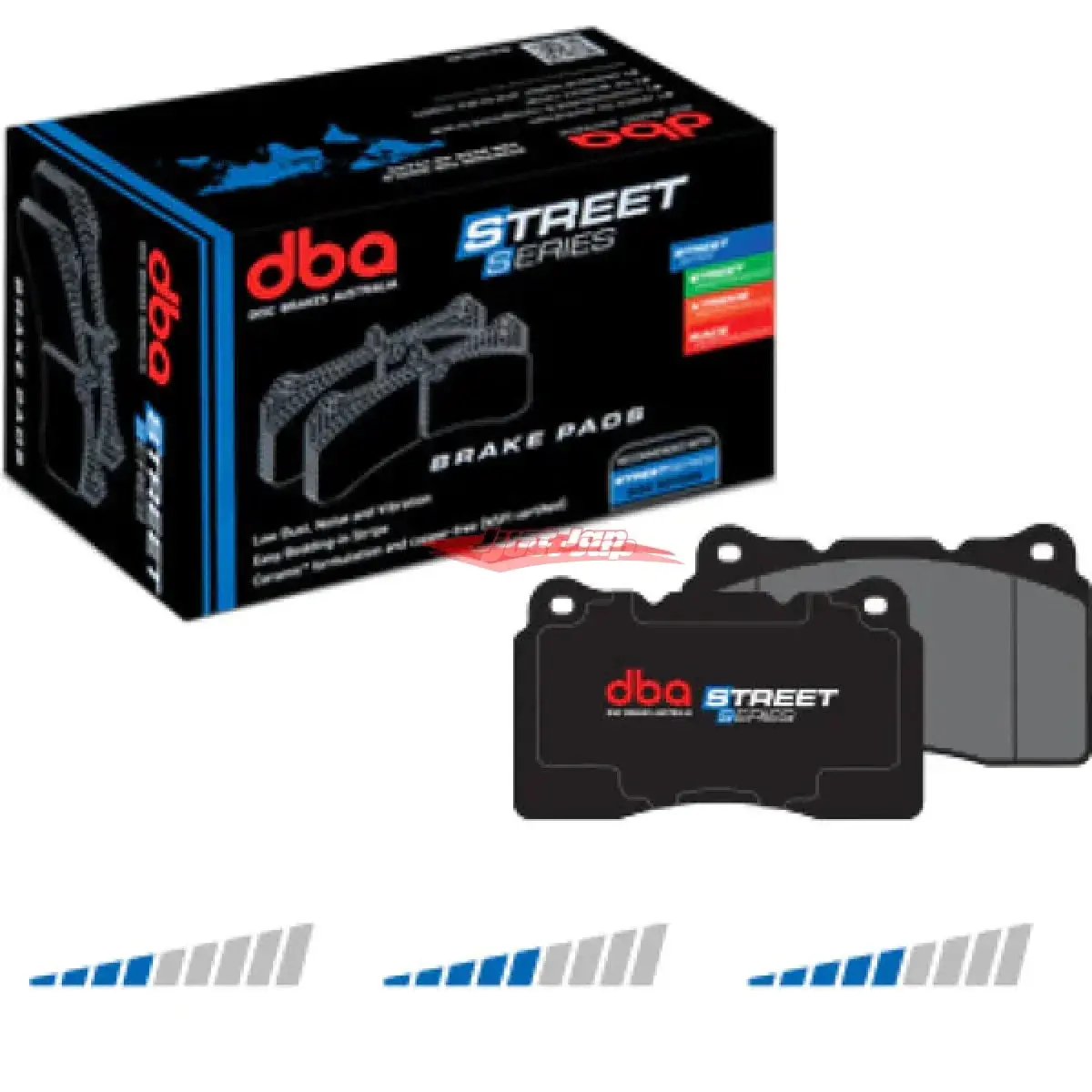 Dba Street Series Front Brake Pads Fits Mitsubishi 3000Gt, Delica Space Gear, Fto De3a, Galant / Vr-4, Legnum Vr-4, Lancer / Ralliart & Lancer Evolution 1-3 1