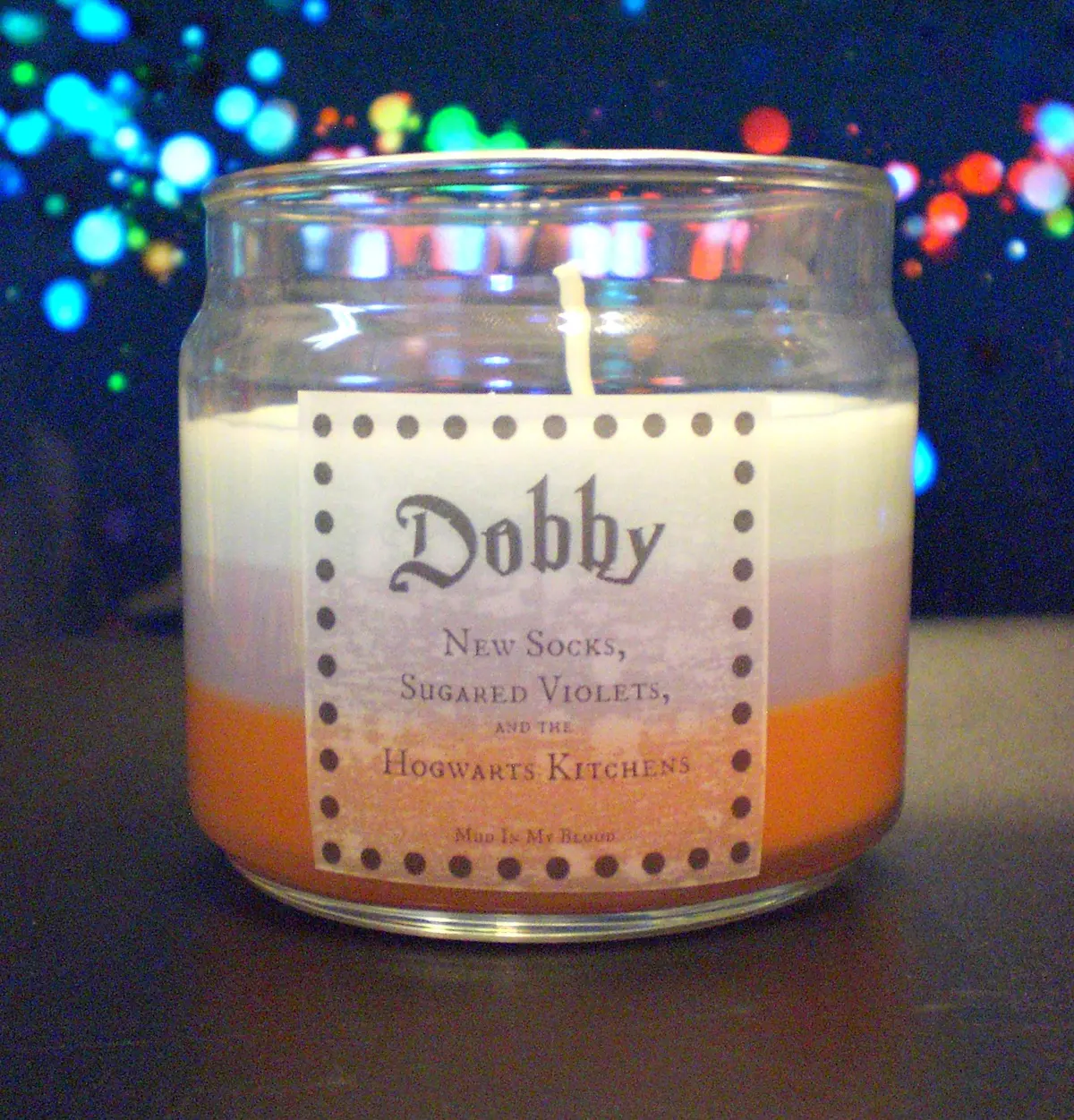 Elf Scented 4Oz Candle- New Socks, Sugared Violets, School Kitchens 1