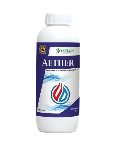 Exylon Aether (Azoxystrobin 18.2% + Difenoconazole 11.4% Sc) – Broad-Spectrum Fungicide For Groundnut, Wheat, Vegetables 1