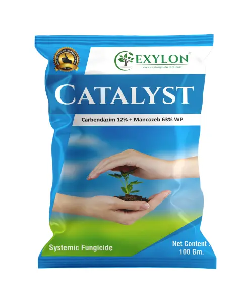 Exylon Catalyst (Carbendazim 12% + Mancozeb 63% Wp) – Dual-Action Fungicide For Paddy, Groundnut, Vegetables 1