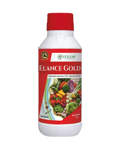 Exylon Elance Gold (Emamectin Benzoate 1.5% + Fipronil 3.5% Sc) – Dual-Action Insecticide For Caterpillar & Termite In Groundnut & Chilli 1