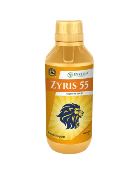 Exylon Zyris (Sulphur 55.16% Sc) – Fungicide For Powdery Mildew In Grapes & Vegetables 1