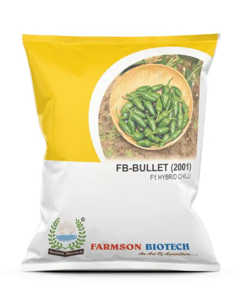 Farmson Bullet (2001) F1 Hybrid Chilli Seeds (Bird Eye Or Bullet Type) 1