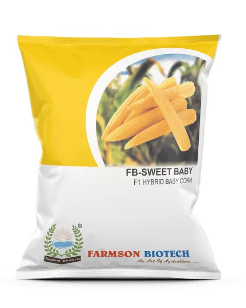 Farmson Sweet Baby F1 Hybrid Baby Corn Seeds 1
