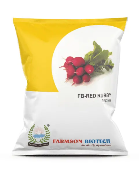 Farmson Fb-Red Rubby Red Radish Seeds 1