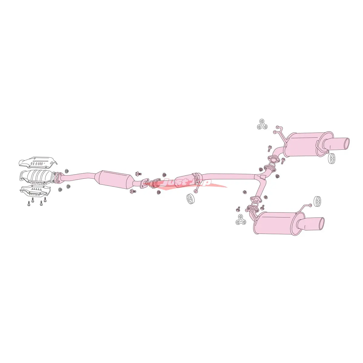 Fujitsubo Legalis R Exhaust System Fits Honda Accord Euro Cl7/Cl9 (K20a/K24a) 1