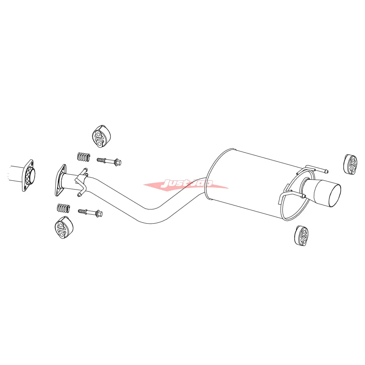 Fujitsubo Legalis R Exhaust System Fits Lexus Sxe10/Gxe10 Sedan Is200 (3S-Ge/1G-Fe) 1