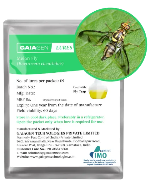Gaiagen Bacu® Lure - Pheromone Lure For Melon Fly (Bactrocera Cucurbitae) (Does Not Include Traps) 1