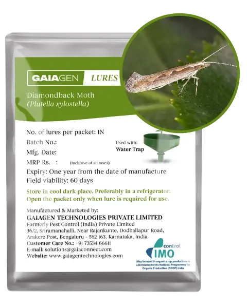 Gaiagen Dbm® Lure - Pheromone Lure For Diamondback Moth (Plutella Xylostella) (Does Not Include Traps) 1