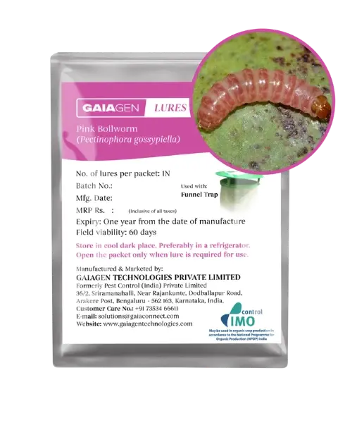 Gaiagen Pectino® Lure - Pheromone Lure For Pink Bollworm (Pectinophora Gossypiella) (Does Not Include Traps) 1