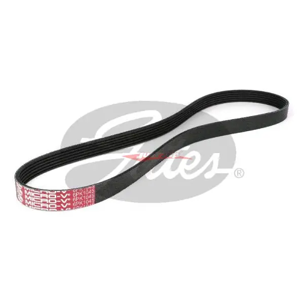 Gates Micro-V Power Serpentine Engine Drive Belt Fits Mitsubishi Evolution 5/6/7/8/9 (4G63t) 1