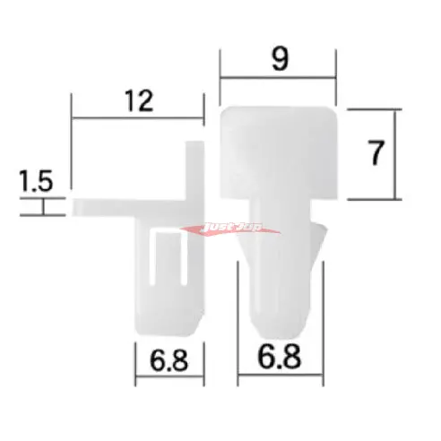 Genuine Daihatsu Fog Light/Grill Finisher Retaining Clip Daihatsu S500/S510 Hi-Jet 2021+ 1