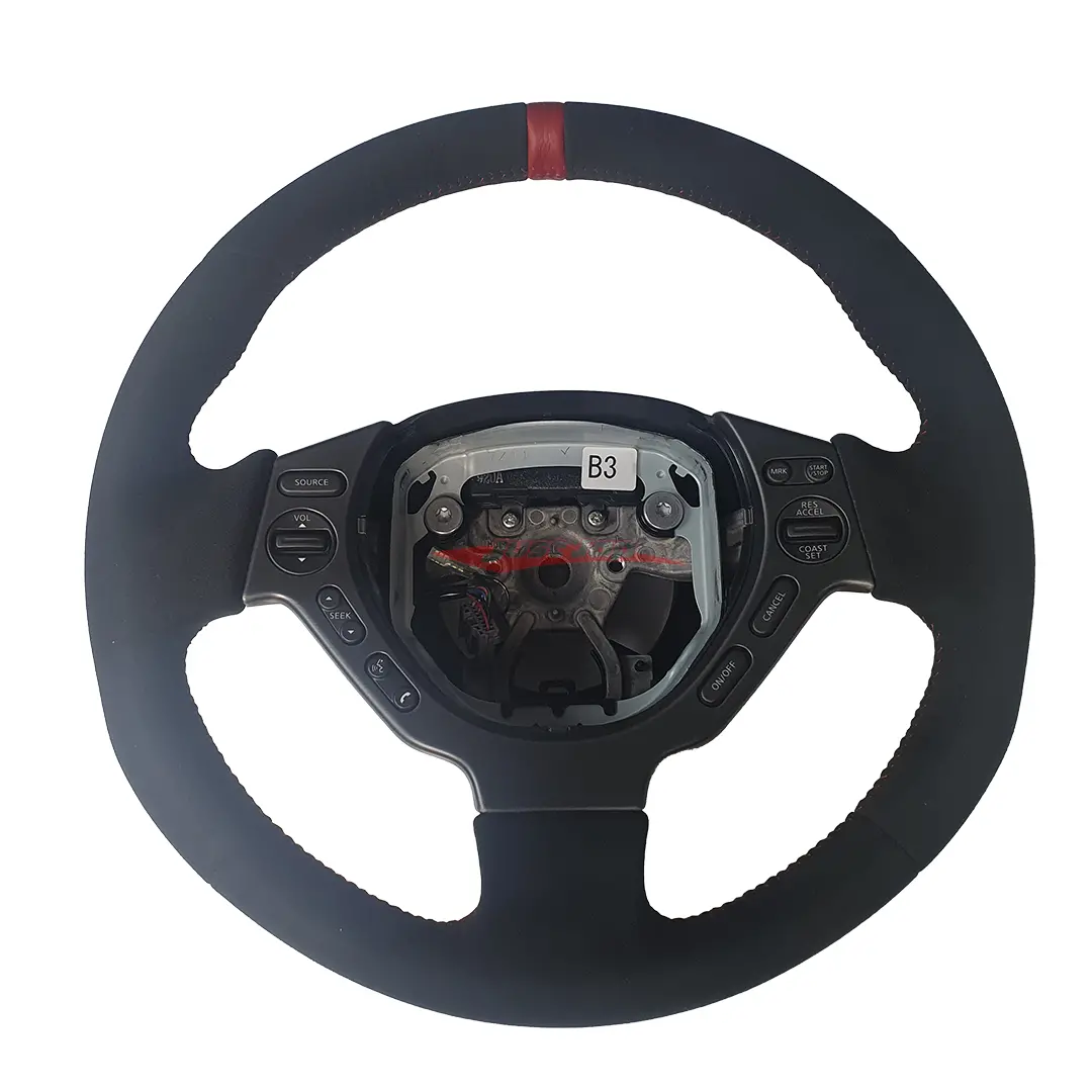 Genuine Nissan Nismo Edition My14 Alcantara Steering Wheel (Red Stitching) Fits Nissan R35 Gtr 07-16 1
