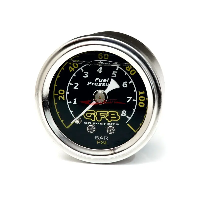 Gfb 5730 40Mm 0-120Psi Fluid Filled Fuel Pressure Gauge 1/8 Npt (1 1/2" / 4 Bar) 1