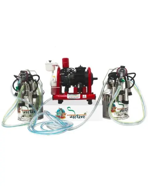 Godhan Gs 430 Oil Milking Machine Double Bucket 1