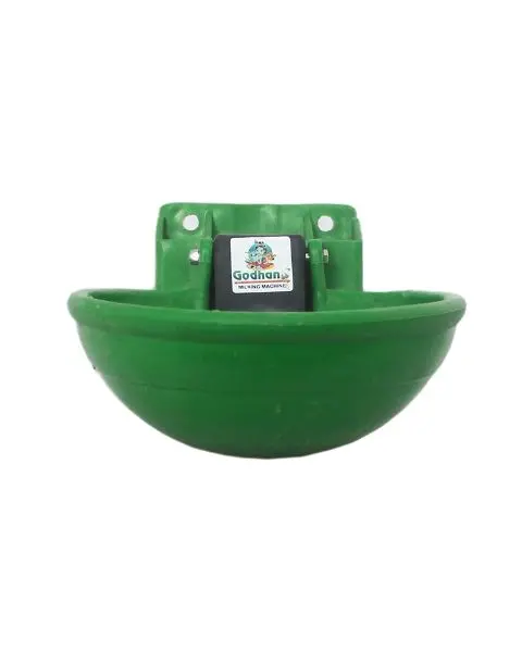 Godhan Unbreakable Plastic Water Bowl For Cow's (Green) 1