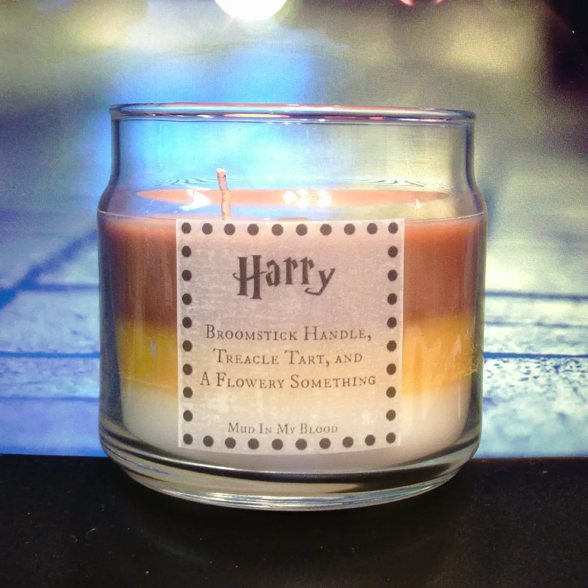 Hero Scented 4 Oz Candle- Broomstick, Treacle Tart, Flowery Somthing 1