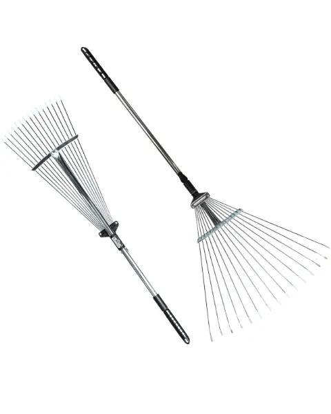 Hectare Precision 15 Tine Stainess Steel Telescopic Metal Rake 1