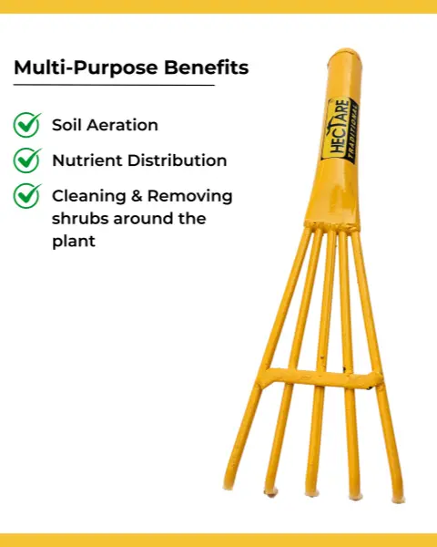 Hectare Traditional Cultivator Hand Tool-Yellow 1