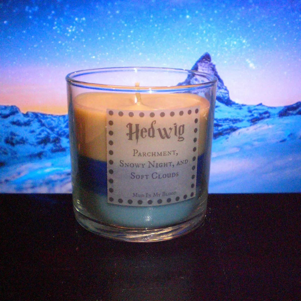 Owl Scented 4 Oz Candle: Parchment, Snowy Night, And Soft Clouds 1