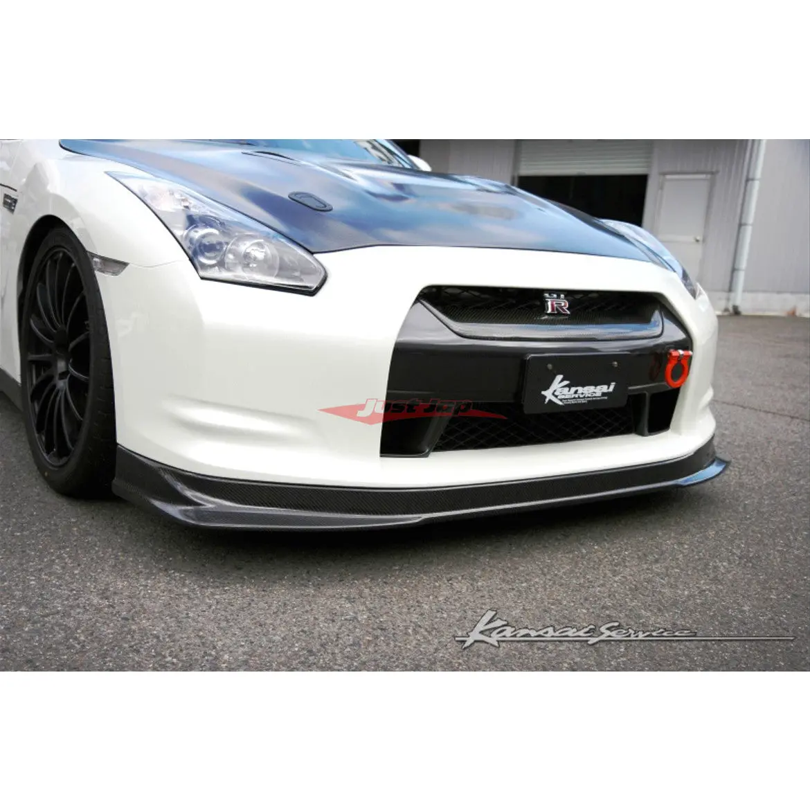 Hks Kansai Service Carbon Front Bumper Lip Spoiler (Type 1) Fits Nissan R35 Gtr Cba (07-10) 1