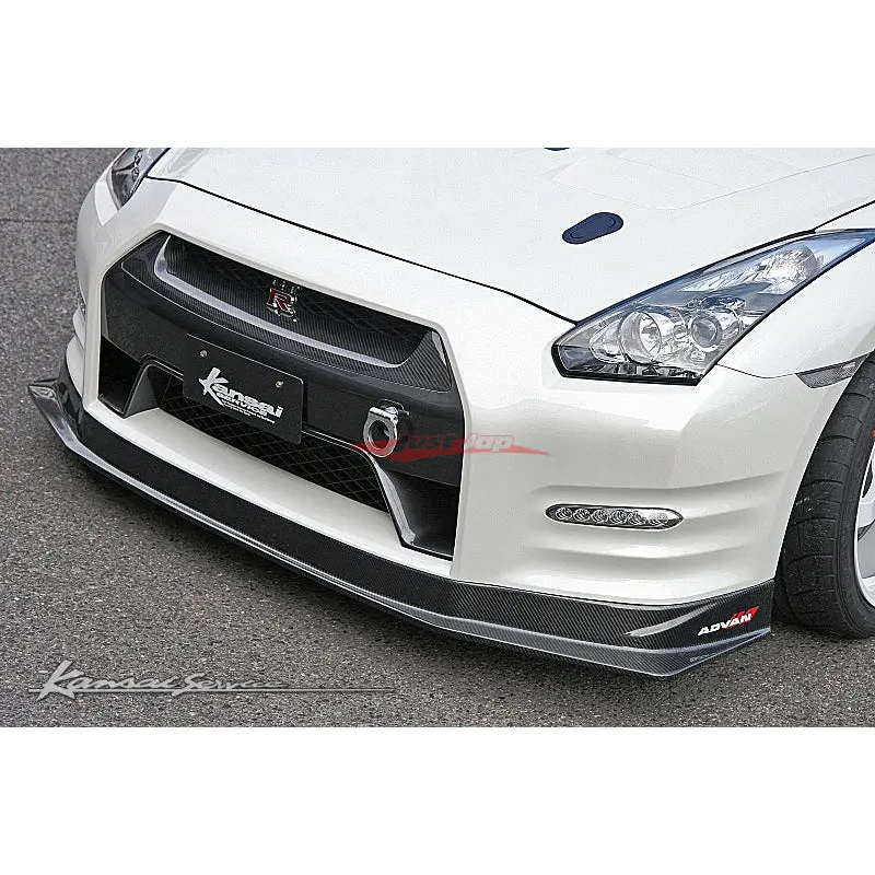 Hks Kansai Service Carbon Front Bumper Lip Spoiler (Type 1) Fits Nissan R35 Gtr Dba (11-15) 1