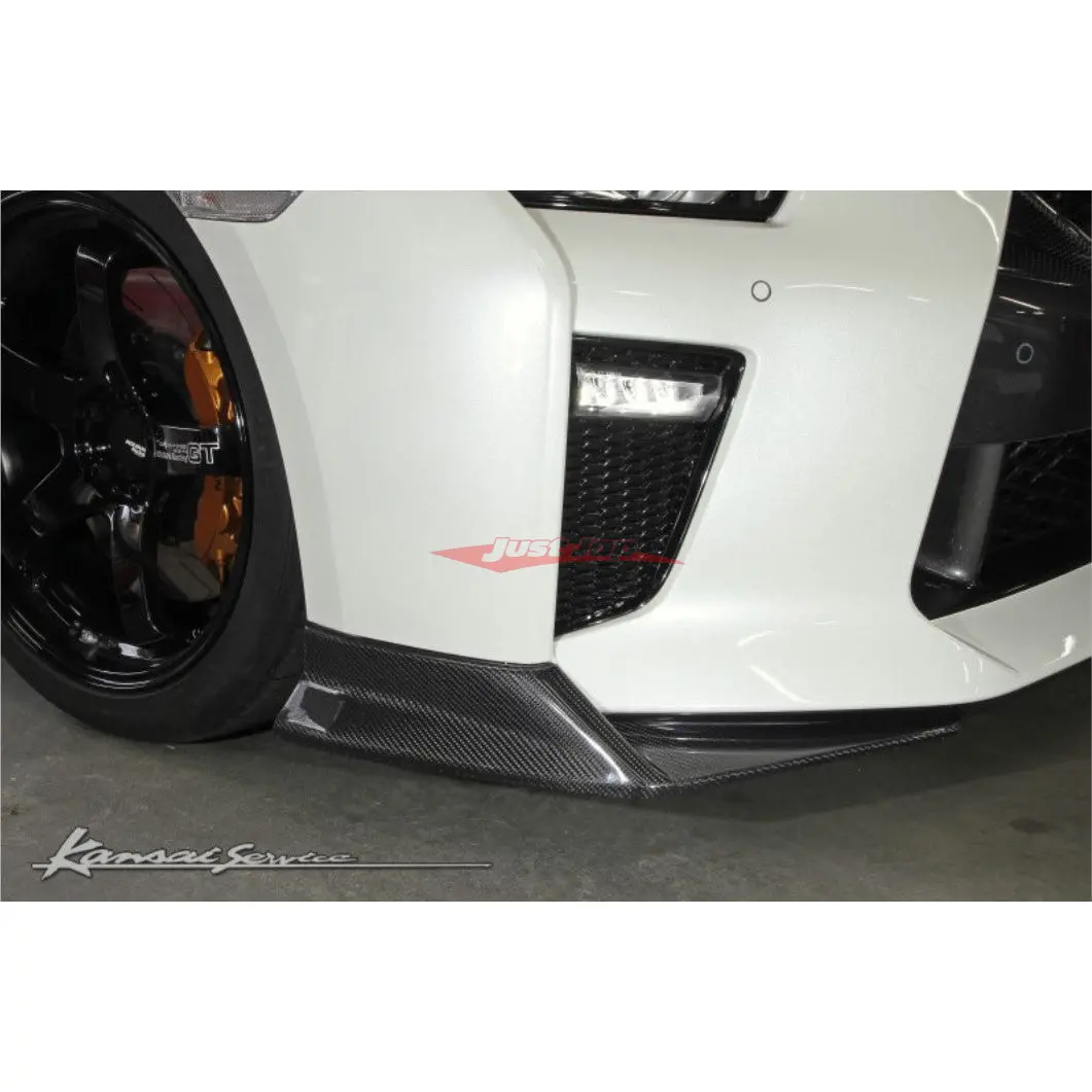 Hks Kansai Service Carbon Front Short Lip Spoiler Set Fits Nissan R35 Gtr (My17+) 1