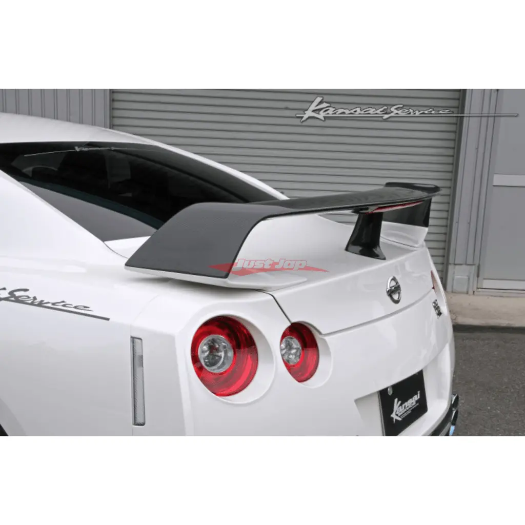 Hks Kansai Service Carbon High Mount Spoiler Boot Wing Fits Nissan R35 Gtr (All Models Except For Nismo) 1
