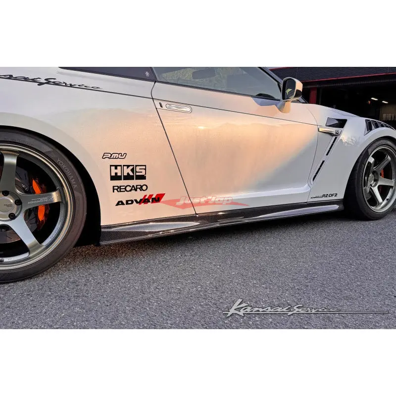 Hks Kansai Service Carbon Side Step Skirts Fits Nissan R35 Gtr My17+ 1