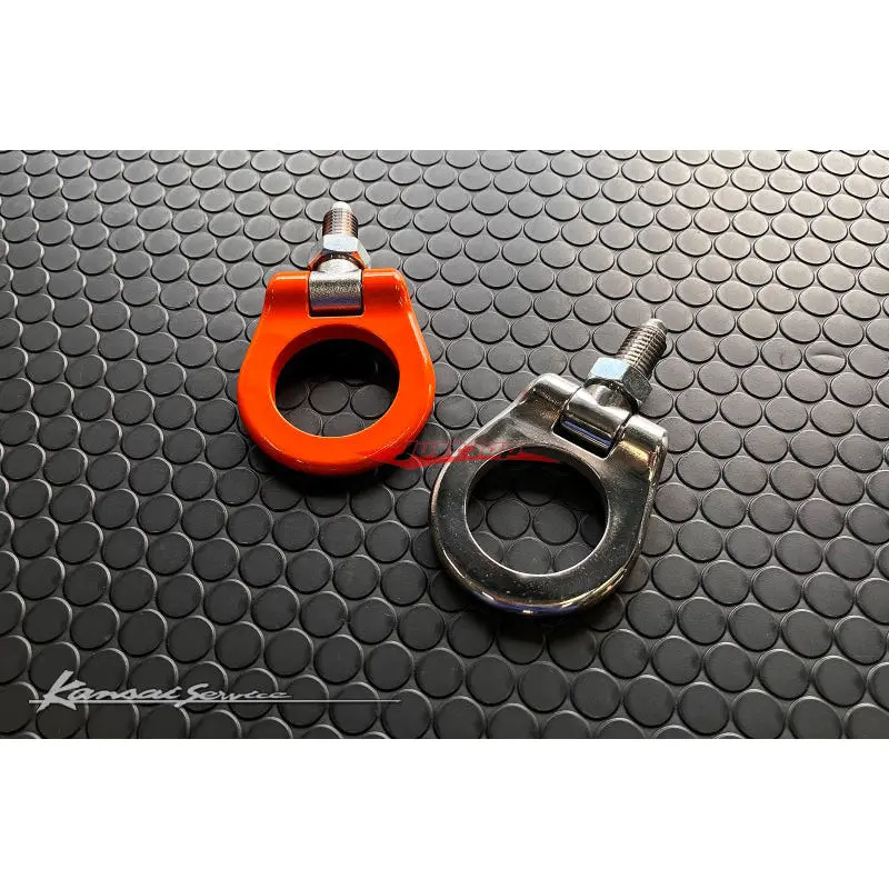 Hks Kansai Service Front Tow Hook (Folding Type - Chrome) Fits Toyota Supra Gr 1