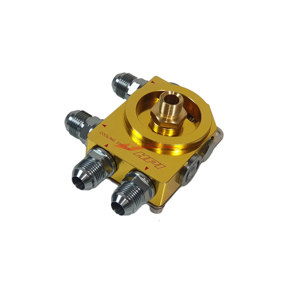 Hpi Oil Filter Relocation Block An10 / 3/4-16 Unf (Thermostat Equipped) - Universal Fitment 1