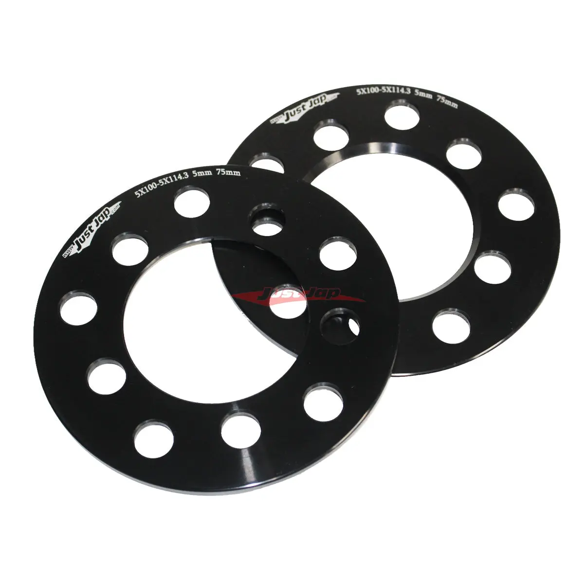 Jjr 5Mm Floating Wheel Spacers - 5 Stud Multi-Fit (5 X 100 & 5 X 114.3) 1