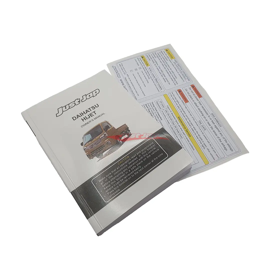 Jjr English Owners Manual For Daihatsu Hijet 2021+ 1