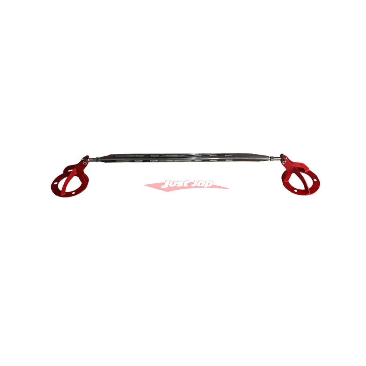 Jjr Front Strut Brace Polished Bar Wth Red Ends Fits Toyota Jza80 Supra 1