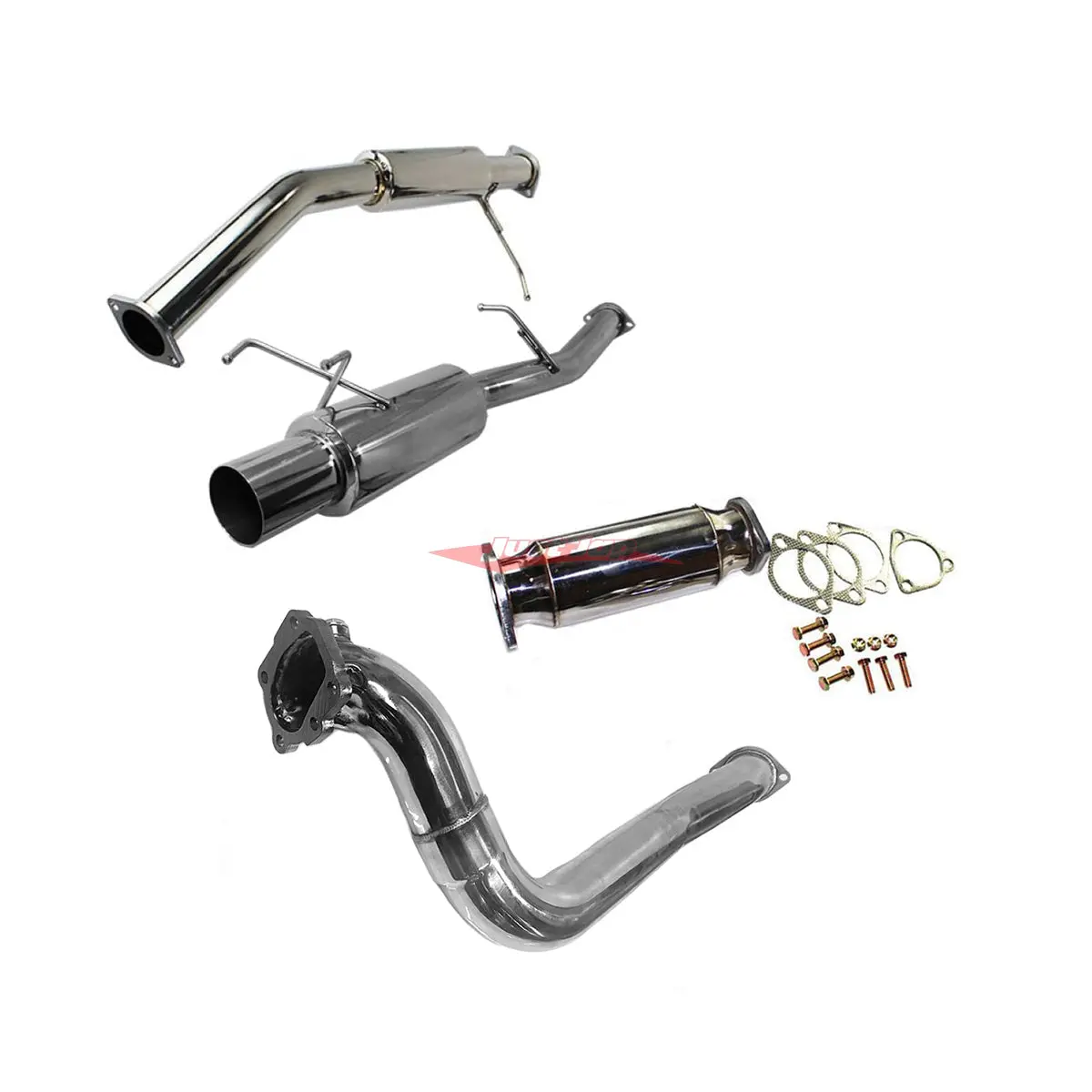 Jjr Hyperflow Stainless Steel Exhaust (De-Cat Bundle D) Fits Nissan S13 Silvia & 180Sx (Sr20det) 1