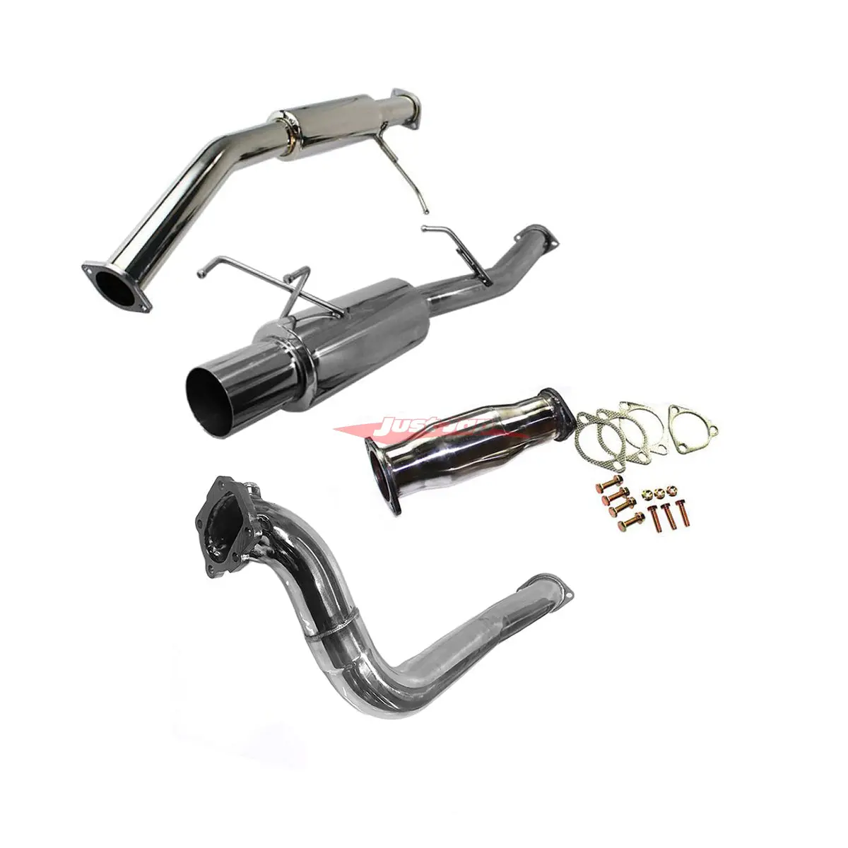Jjr Hyperflow Stainless Steel Exhaust System (Catco Bundle D) Fits Nissan S13 Silvia & 180Sx (Sr20det) 1