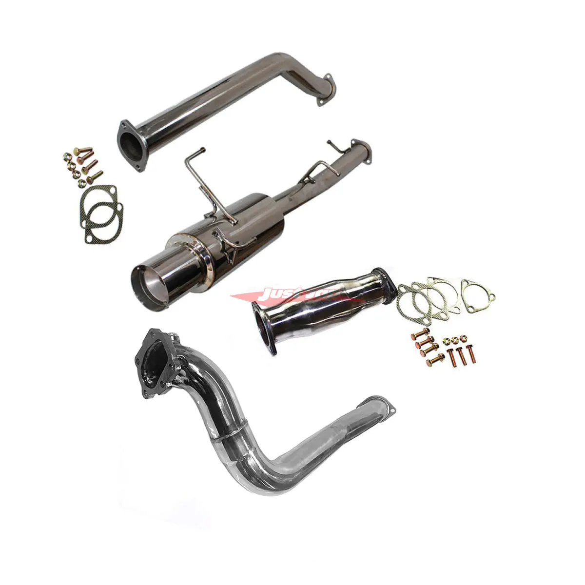 Jjr Hyperflow Stainless Steel Turbo Back Exhaust System Catco Bundle D Fits Nissan S14 Silvia 1