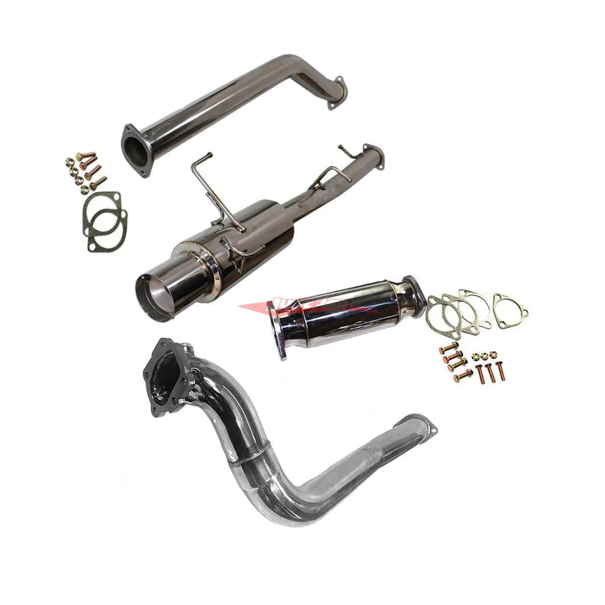 Jjr Hyperflow Stainless Steel Turbo Back Exhaust System Decat Bundle D Fits Nissan S14 Silvia 1