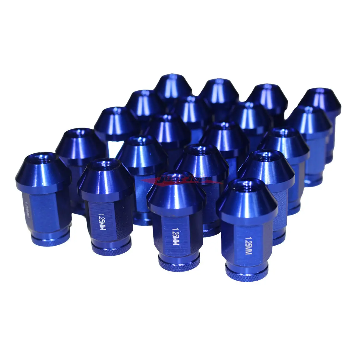 Jjr Lightweight Racing Wheel Nut Set - M12 X P1.25 (Blue Hex) 1