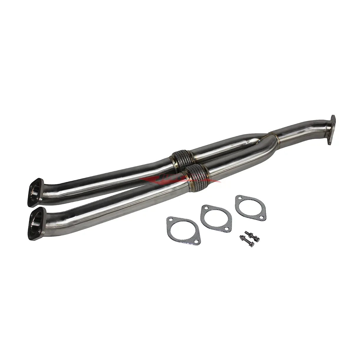 Jjr Premium Performance Stainless Steel 3.0" Centre Mid Y Pipe (De-Cat) Fits Nissan R35 Gtr (2007-) 1