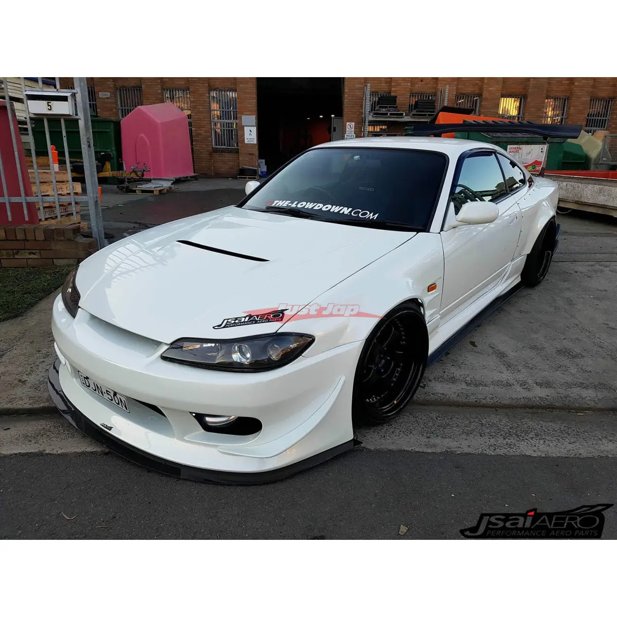 Jsai Aero C-West Style Frp Vented Bonnet- S15 200Sx Silvia 1