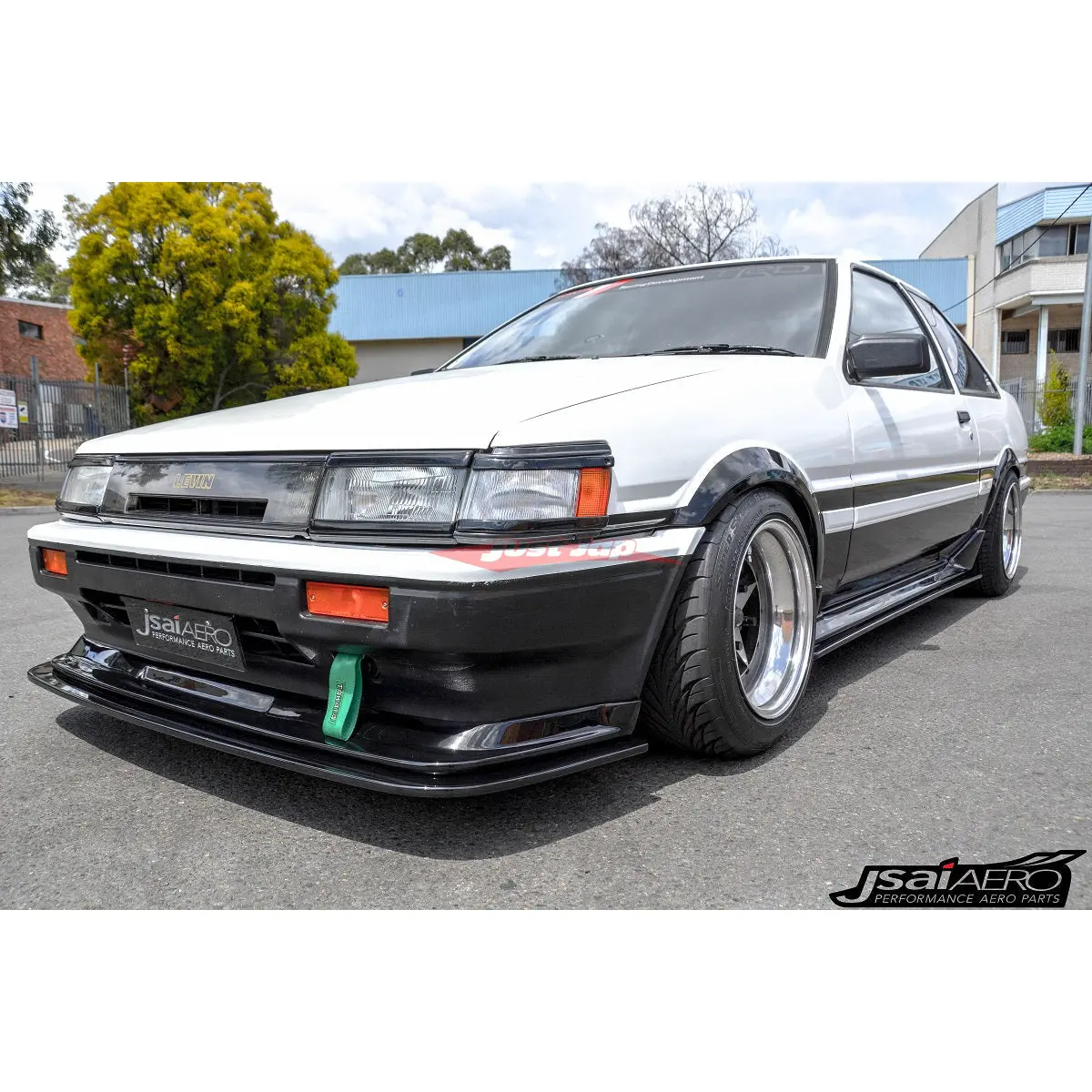 Jsai Aero Jdm Style Front Lip Splitter Fits Toyota Ae86 Zenki Levin Tureno 1