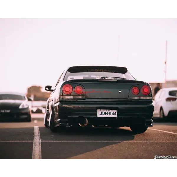 Jsai Aero R-Style Rear Bar Lip Fits Nissan Skyline R34 Gt/Gt-T (4 Door) 1